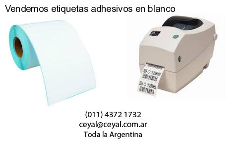 Vendemos etiquetas adhesivos en blanco