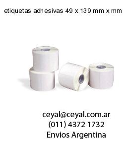 etiquetas adhesivas 49 x 139 mm x mm