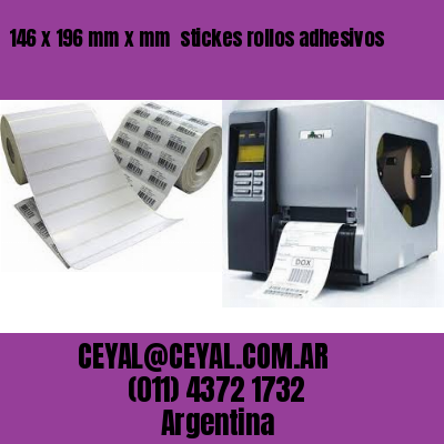 146 x 196 mm x mm  stickes rollos adhesivos