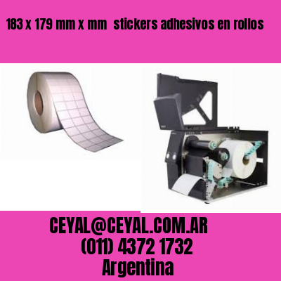 183 x 179 mm x mm  stickers adhesivos en rollos