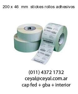 200 x 46  mm  stickes rollos adhesivos