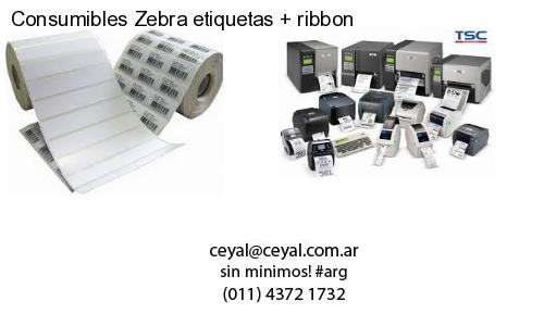 Consumibles Zebra etiquetas   ribbon