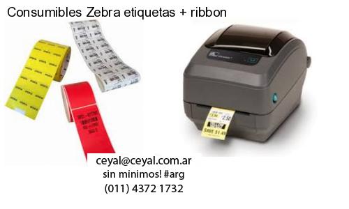 Consumibles Zebra etiquetas   ribbon