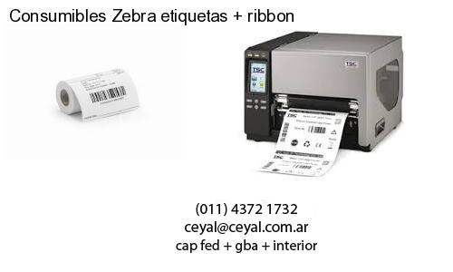 Consumibles Zebra etiquetas   ribbon
