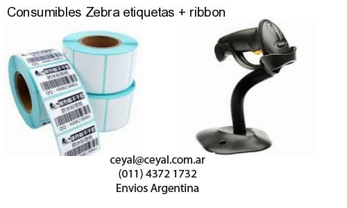 Consumibles Zebra etiquetas   ribbon