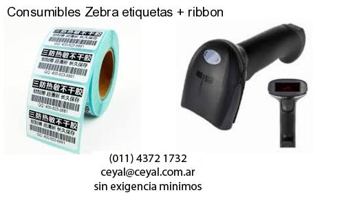 Consumibles Zebra etiquetas   ribbon