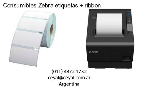 Consumibles Zebra etiquetas   ribbon