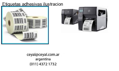 Etiquetas adhesivas ilustracion