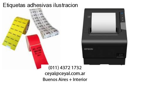 Etiquetas adhesivas ilustracion