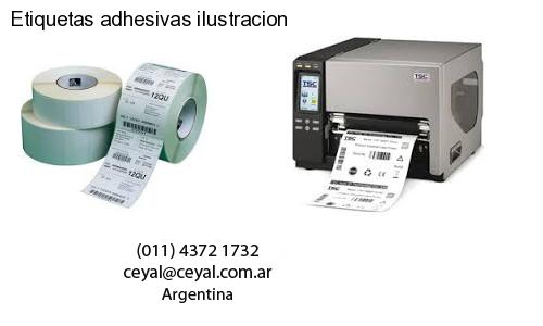 Etiquetas adhesivas ilustracion