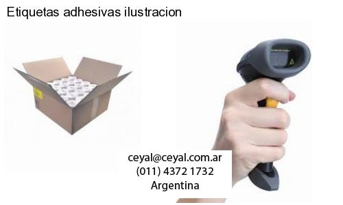 Etiquetas adhesivas ilustracion