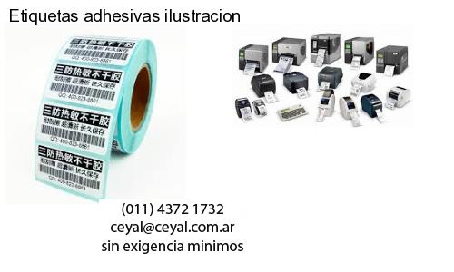 Etiquetas adhesivas ilustracion