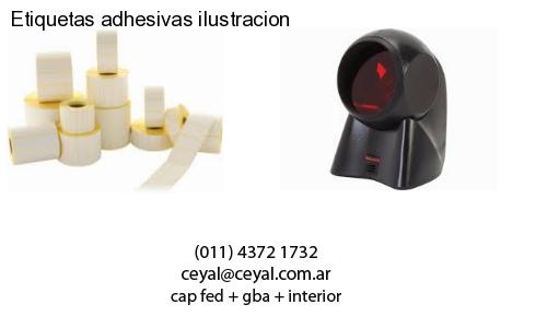 Etiquetas adhesivas ilustracion