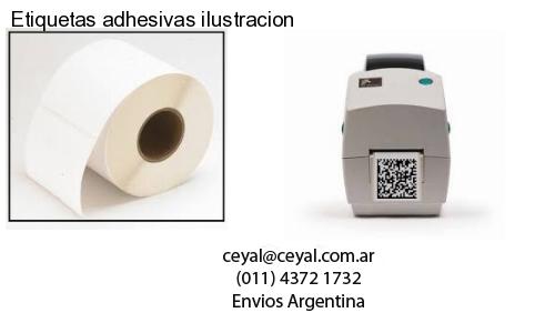 Etiquetas adhesivas ilustracion