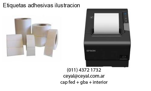 Etiquetas adhesivas ilustracion