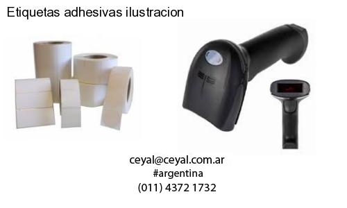 Etiquetas adhesivas ilustracion