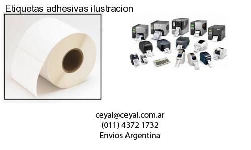 Etiquetas adhesivas ilustracion