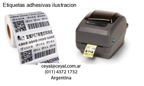 Etiquetas adhesivas ilustracion