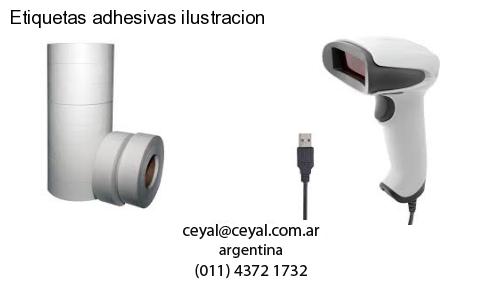 Etiquetas adhesivas ilustracion