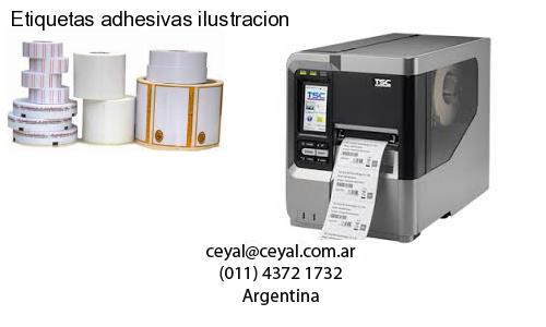 Etiquetas adhesivas ilustracion