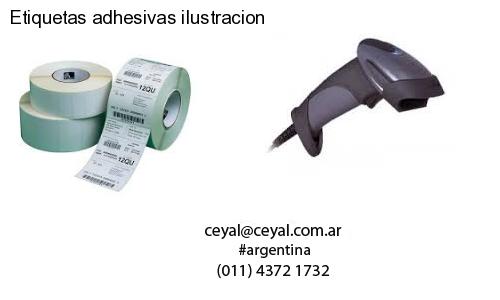 Etiquetas adhesivas ilustracion