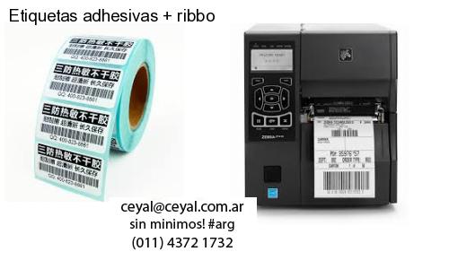 Etiquetas adhesivas   ribbo