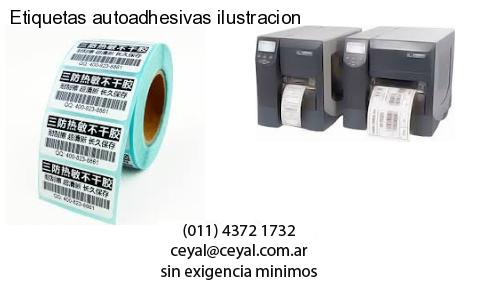 Etiquetas autoadhesivas ilustracion