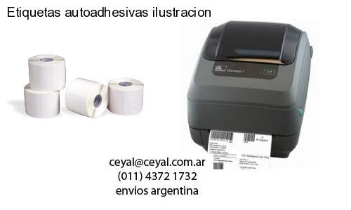 Etiquetas autoadhesivas ilustracion