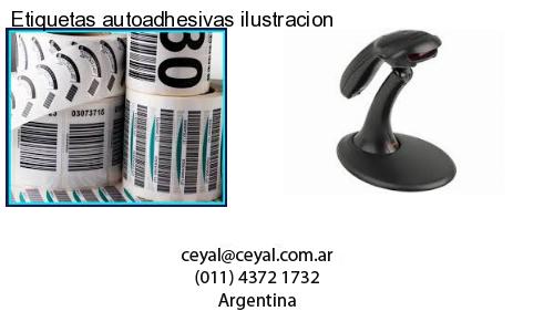 Etiquetas autoadhesivas ilustracion