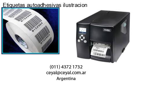 Etiquetas autoadhesivas ilustracion