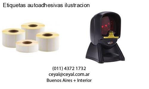 Etiquetas autoadhesivas ilustracion