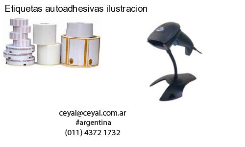 Etiquetas autoadhesivas ilustracion