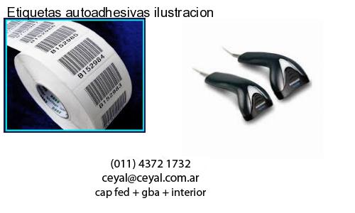 Etiquetas autoadhesivas ilustracion