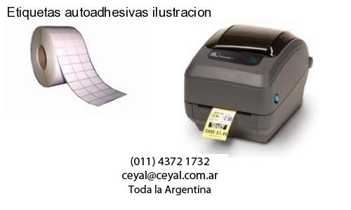 Etiquetas autoadhesivas ilustracion