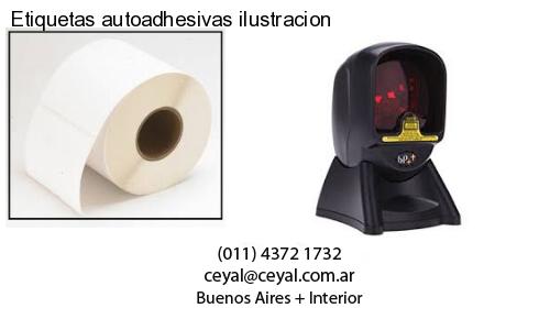 Etiquetas autoadhesivas ilustracion