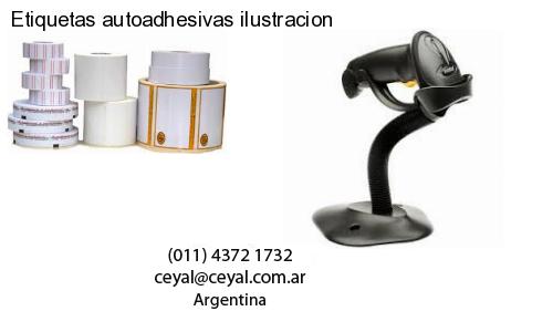 Etiquetas autoadhesivas ilustracion