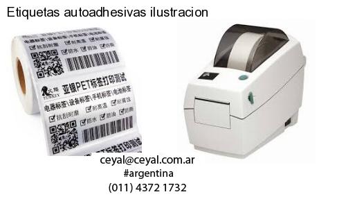 Etiquetas autoadhesivas ilustracion