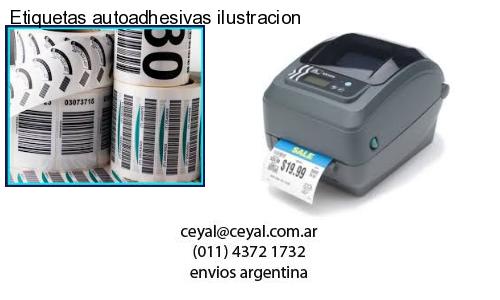 Etiquetas autoadhesivas ilustracion