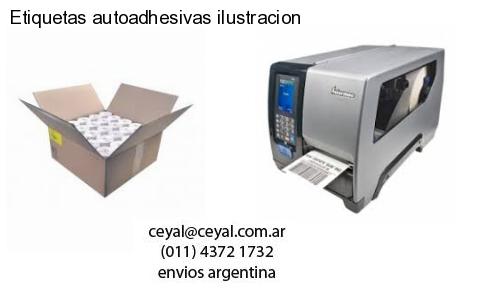 Etiquetas autoadhesivas ilustracion