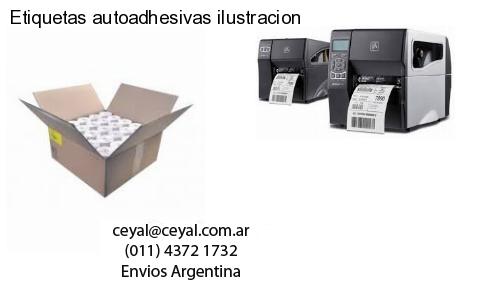 Etiquetas autoadhesivas ilustracion
