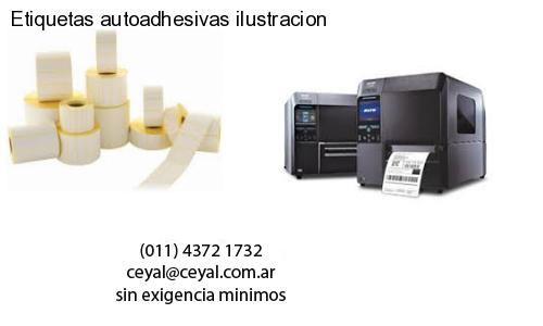 Etiquetas autoadhesivas ilustracion