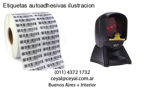 Etiquetas autoadhesivas ilustracion