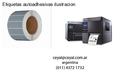 Etiquetas autoadhesivas ilustracion