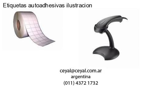 Etiquetas autoadhesivas ilustracion