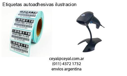 Etiquetas autoadhesivas ilustracion