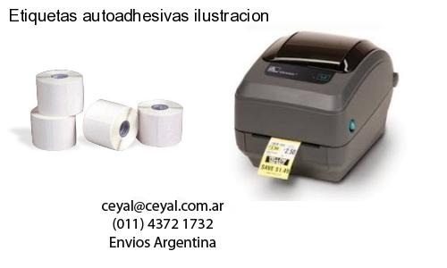 Etiquetas autoadhesivas ilustracion