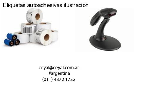Etiquetas autoadhesivas ilustracion