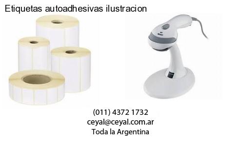 Etiquetas autoadhesivas ilustracion