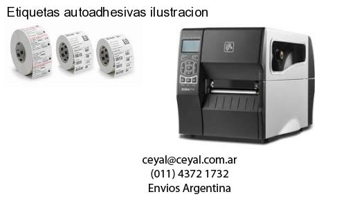 Etiquetas autoadhesivas ilustracion