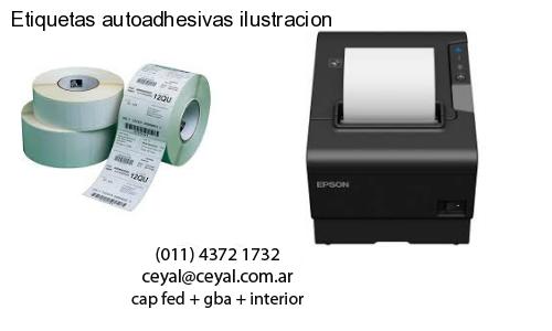 Etiquetas autoadhesivas ilustracion